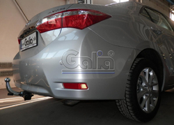 Оцинкованный фаркоп на Toyota Corolla седан E170 2013-2019 (без электрики), Galia T064C