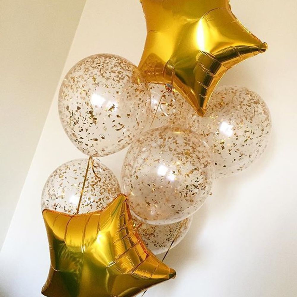 Конфетти дробленые Яркое золото, Голография, 20 г.