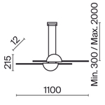 Подвесной светильник Maytoni MOD179PL-L26BS4K