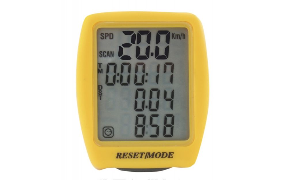 Велокомпьютер TOUR DE FRANCE 14 функций,четырехстрочный дисплей