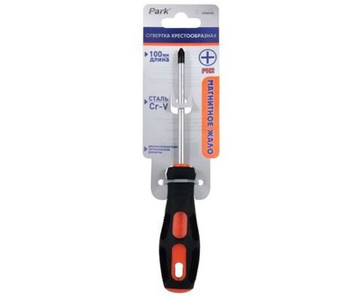 Park Отвертка крестообразная PH2 X100мм двухкомпонентная рукоятка OTV009DK 356009