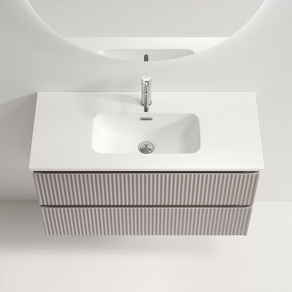 Тумба с раковиной Sancos Snob R SNR90/39SM/CN7030 Doha Soft