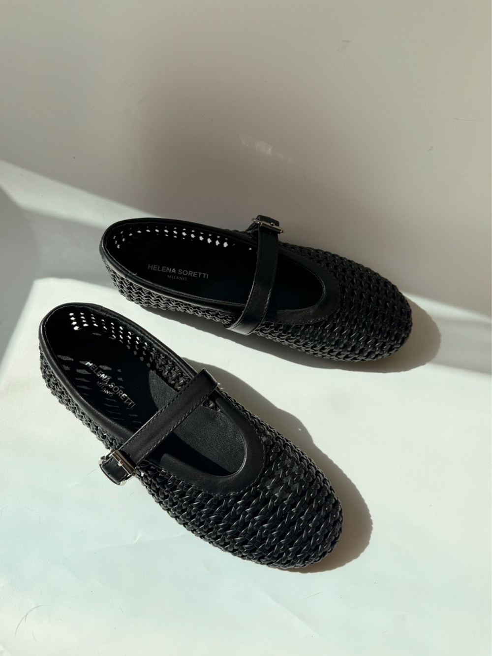 Балетки из натуральной кожи LAURA black