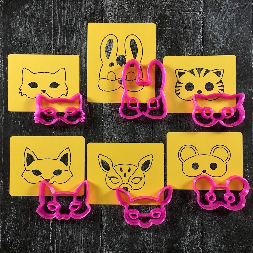 Набор формочек Маски животных