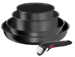 Набор посуды со съемной ручкой Tefal Ingenio Daily Chef Black 5 предметов 16/20/24/28 см L7629102
