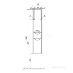 Шкаф - колонна Aquaton Сильва левый дуб фьорд 1A215603SIW6L