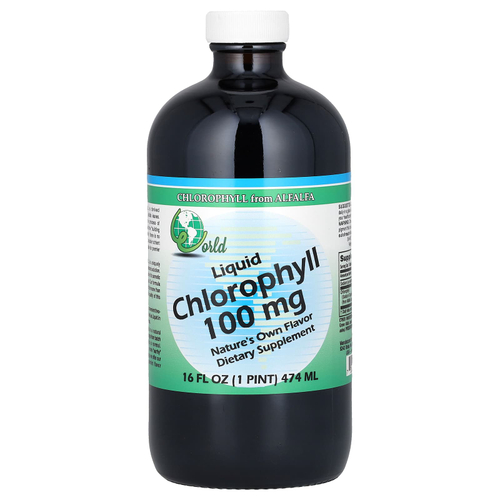 World Organic, жидкий хлорофилл, 474 мл (16 жидк. унций)