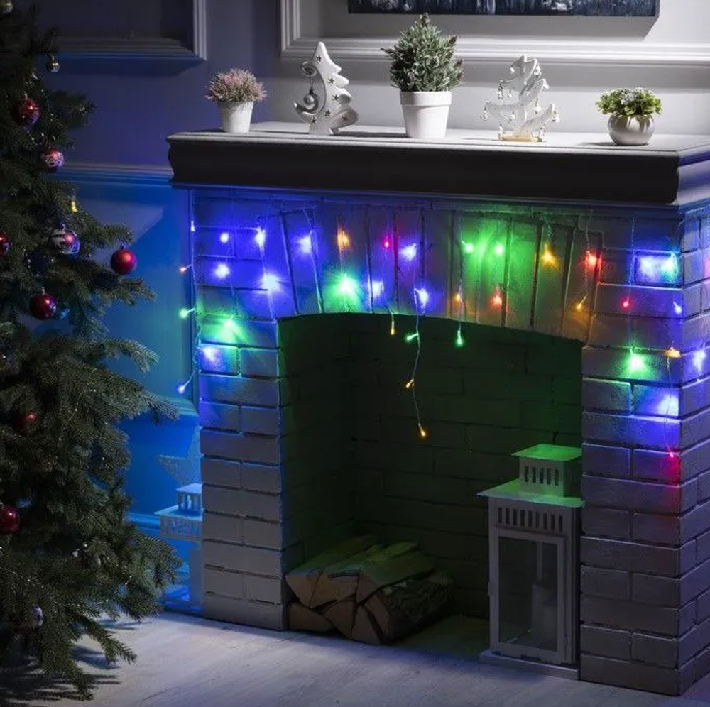 Гирлянда штора 3.0x0.5м "разноцветный" RohsRGB240L