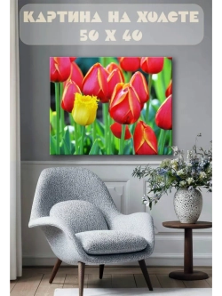 Картина на стену 40 X 50 Тюльпаны