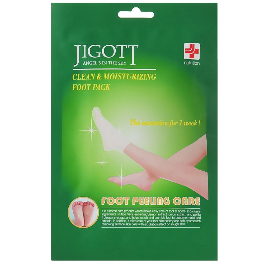 Пилинг-носочки для ног JIGOTT Clean&amp;Moisturizing Foot Pack Peeling Care