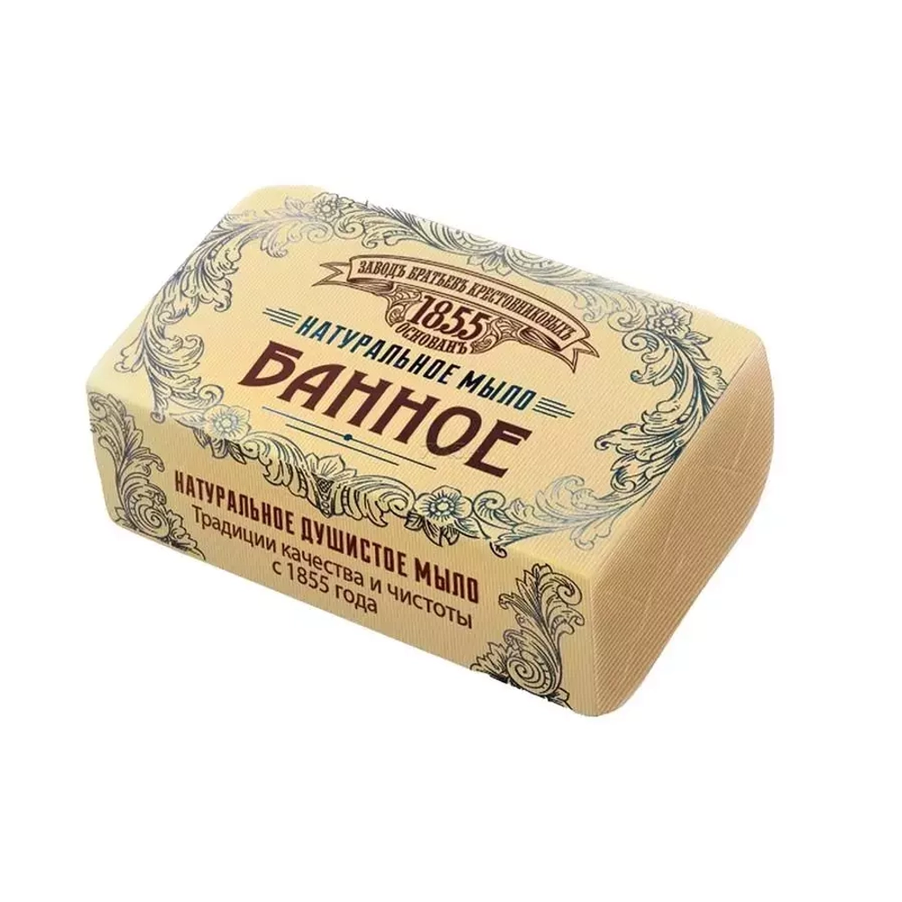 Туалетное мыло "Заводъ братьевъ Крестовниковыхъ" БАННОЕ 190гр