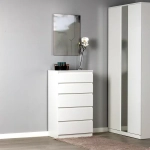 КАСТОР комод с 5 ящиками белый 65*40*111