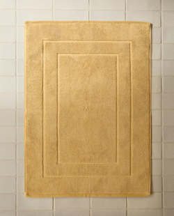 ZARA HOME ХЛОПКОВЫЙ НЕСКОЛЬЗЯЩИЙ КОВРИК ДЛЯ ВАННОЙ, ГОРЧИЧНО-ЖЕЛТЫЙ