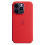 Силиконовый чехол с поддержкой MagSafe Apple Silicone Case для iPhone 14 Pro, Red (Красный)