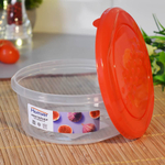 Контейнер для продуктов 0,5л круглый "Asti", красный