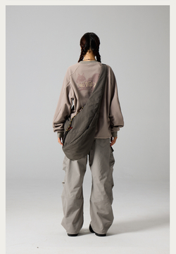 Женские Брюки Nothomme Blue Plaid Fleece-Lined Wide-Leg Cargo Pants