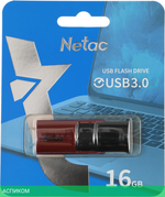 USB Flash-накопитель Netac U182 16Gb черный/красный (NT03U182N-016G-30RE)