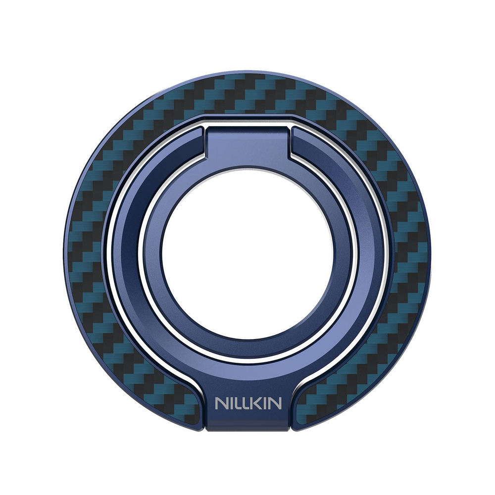 Магнитная подставка-держатель покрытый синим арамидным волокном (карбон), серия FiberSnap Ring Kevlar от Nillkin