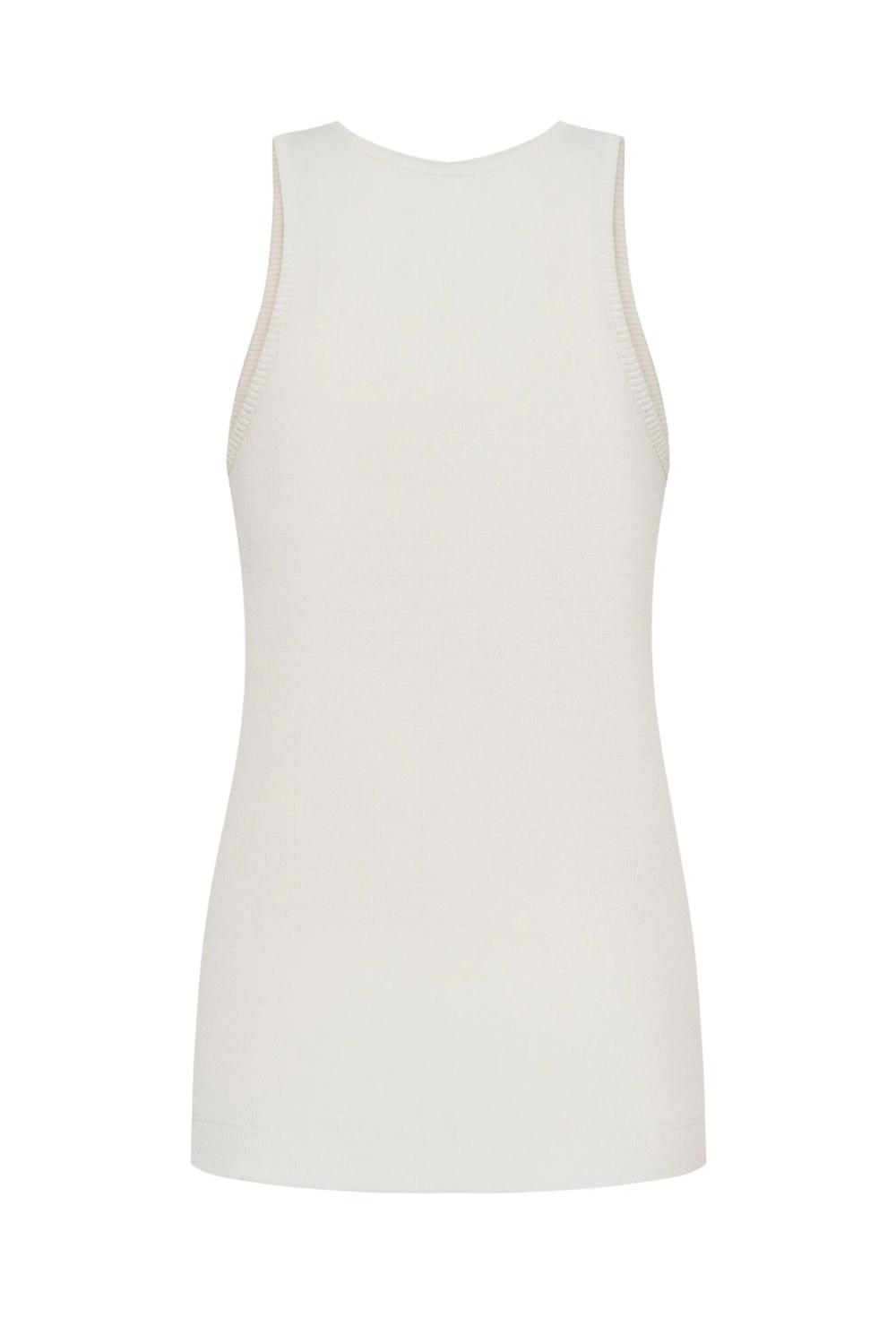 Базовая майка в рубчик, Белый