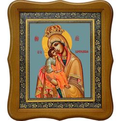 Цареградская икона Божией Матери на холсте