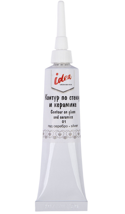 Контур по стеклу и керамике ВИСТА АРТИСТА Идея №01 серебро 18 мл (80434068944)