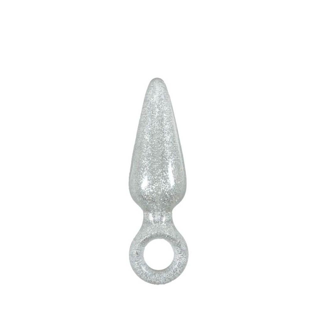 Прозрачная анальная пробка STARLIGHT G BOOTY POPS LARGE - 14 см. (Цвет: прозрачный)