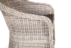 "Равенна" плетеное кресло из искусственного ротанга, цвет бежевый