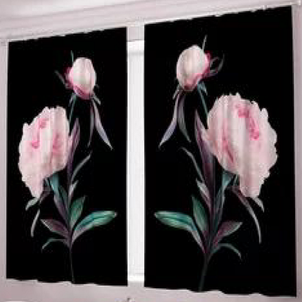 Фотошторы для кухни "В. ПИОНЫ", Россия.