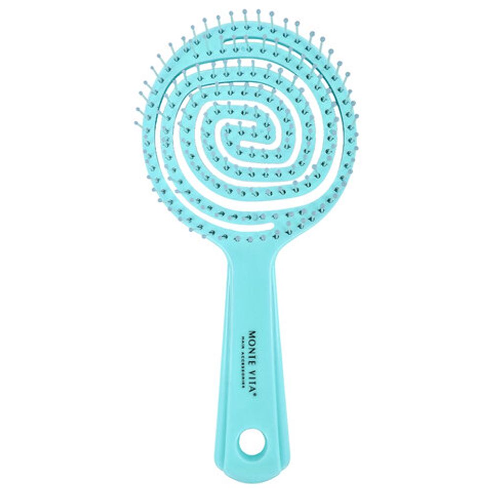 Расческа для волос массажная 17,5х8 см, цвета АССОРТИ, MONTE VITA (МОНТЕ ВИТА), 457423