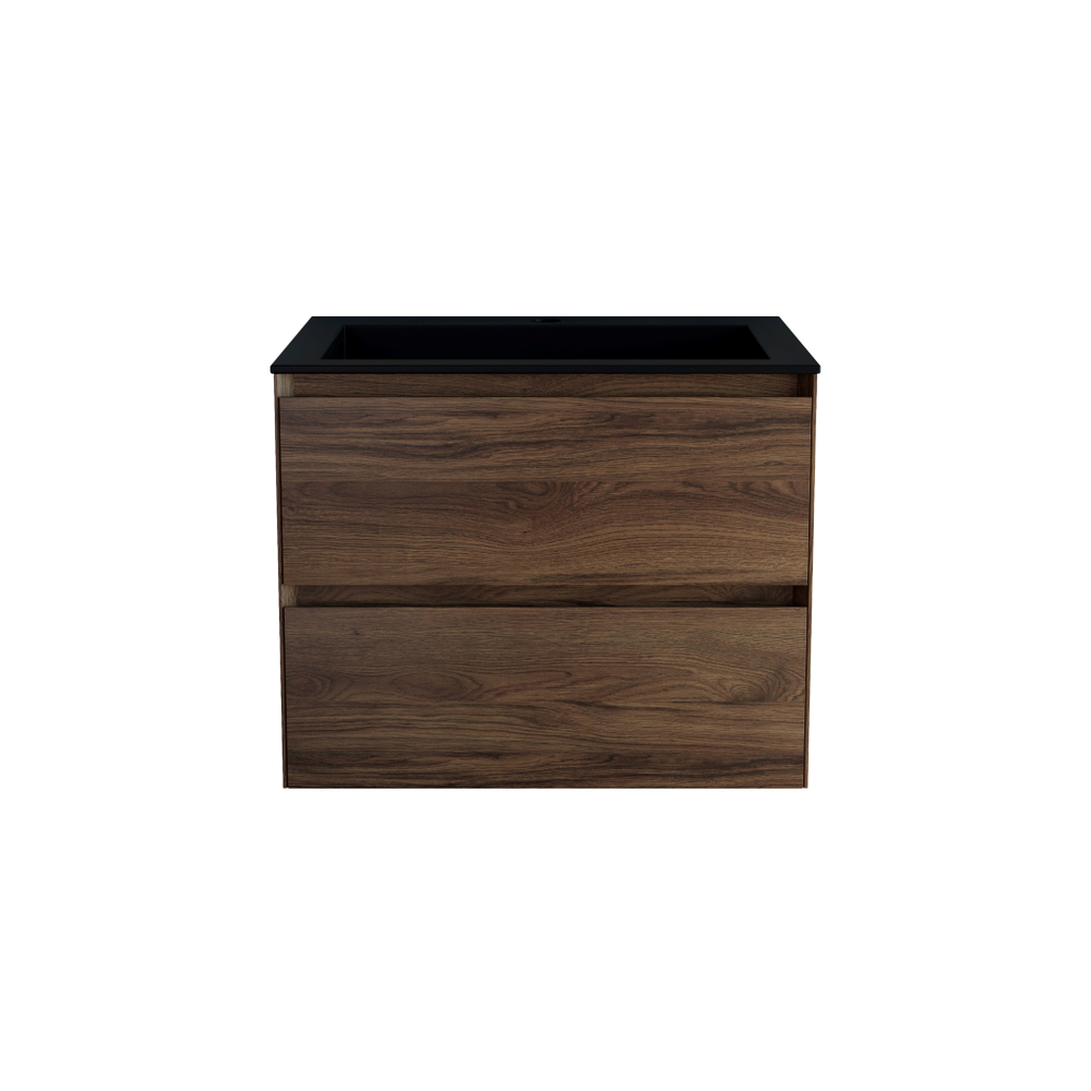 База под раковину Luka 600 подвесная, 2 выкатных ящика soft-close, С.Oak