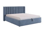 Кровать с подъемным механизмом Ева 160х200 см (галька,графит,капучино,крем,латте,мята,пудра,топаз (велюр))