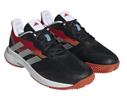 Мужские кроссовки теннисные Adidas CourtJam Control M Clay - core black/cloud white/better scarlet