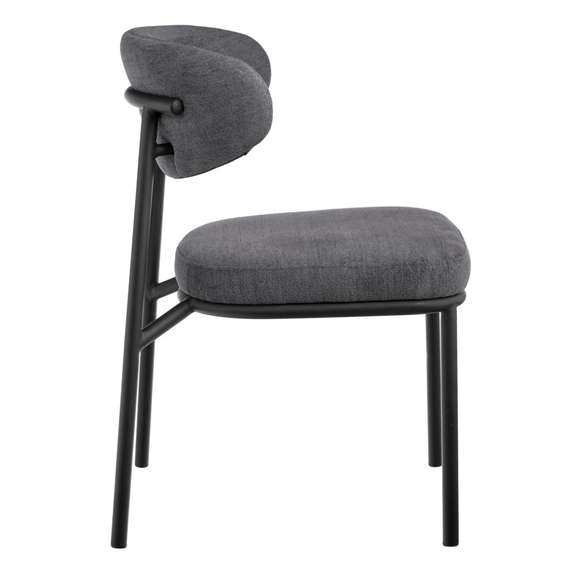 Стул Arvo серый шенилл с черными ножками
