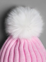 Шапка зимняя для девочки с помпоном и снуд