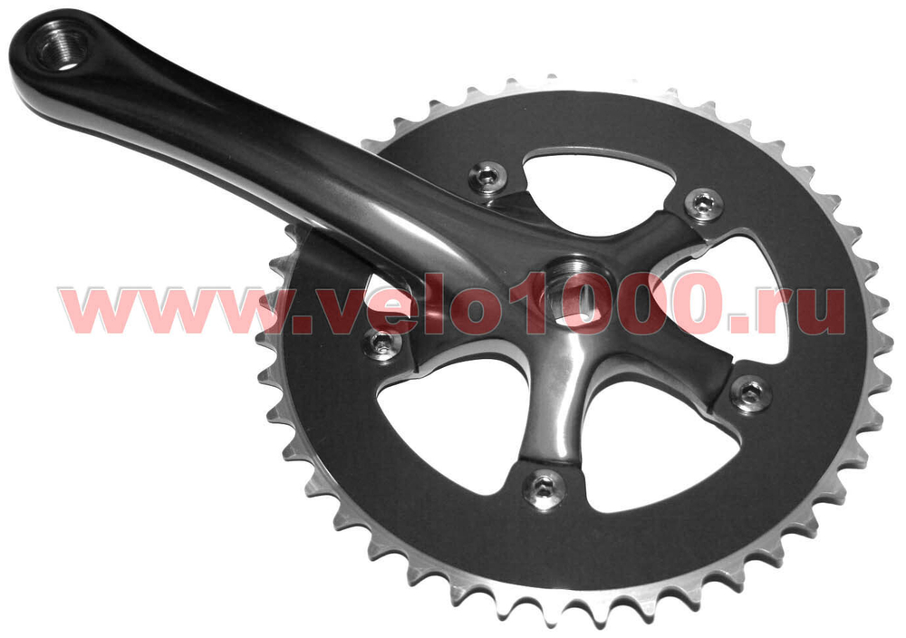 Шатуны для TRACK, FIX 44Tх3/32" , под квадрат, 170mm, черные SS-8101 Black