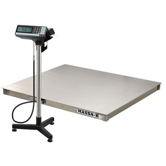 Весы платформенные МАССА-К 4D-PM.S-15/12-1000-RP с печатью этикеток