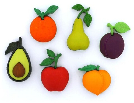 ТУБ.17 Пуговица декоративная "Фруктовое изобилие"