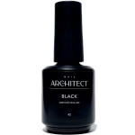 Nail ARCHITECT Цветной гель-лак. Черный, плотно-пигментированный #02 Black, 15 мл