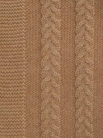 Плед 130x170 Косы ПД039-08 бежевый