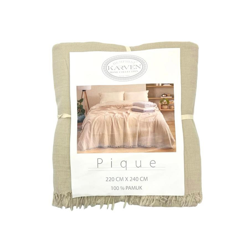 Плед Karven муслин 3 слойный бежевый 220*240 см