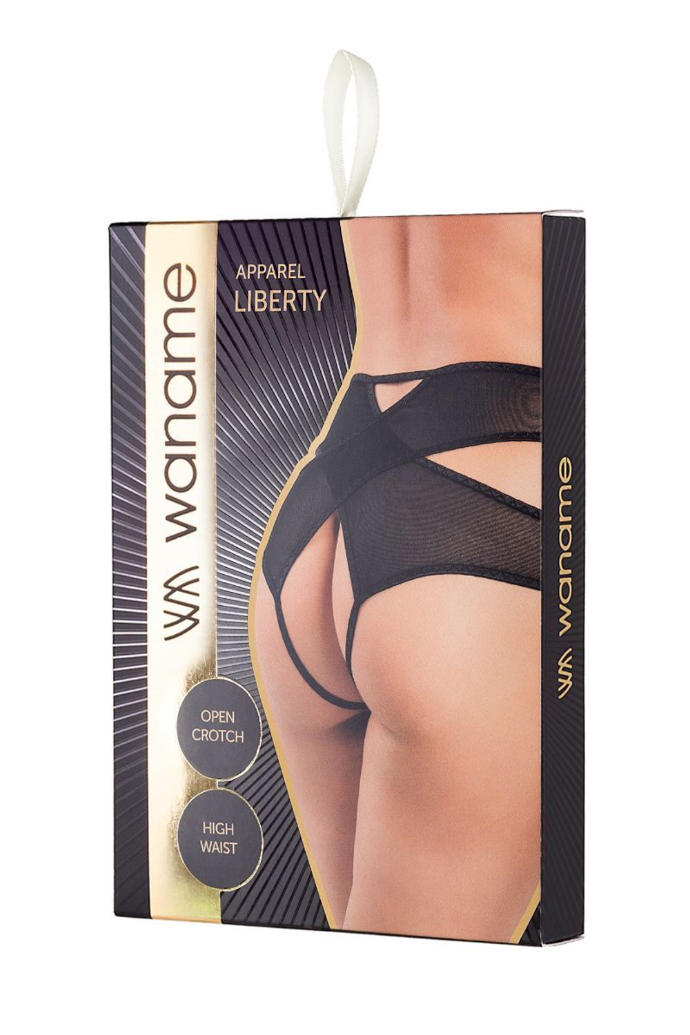 Эротические трусики Liberty с высокой посадкой (Размер: 46-48) (Цвет: черный)