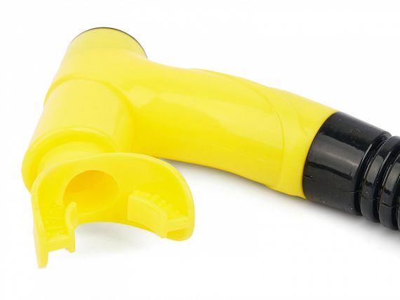 Набор детский маска+трубка в сумке Sargan Панорама-А kids черный/желтый