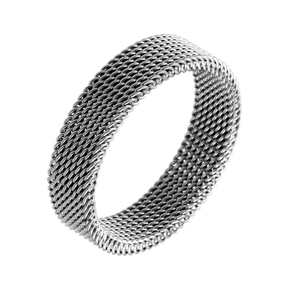Плетеное кольцо из платины с бриллиантами ПК-146-01