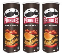 Чипсы картофельные Pringles Hot and Spicy 165 г 3 шт