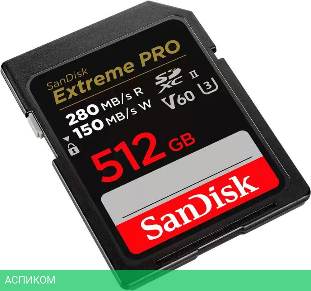 Карта памяти SanDisk SDXC 512GB (SDSDXEP-512G-GN4IN)