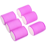 Бигуди-липучки с поролоном для сна мягкие 6шт «Безупречные Локоны», цвет фуксия, 6*4,8см