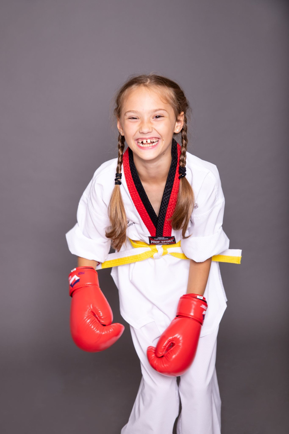 Перчатки боксерские ProfSport красные