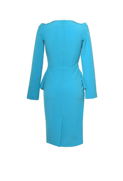 Платье "Кошка" бирюзовое LE-14-15FW