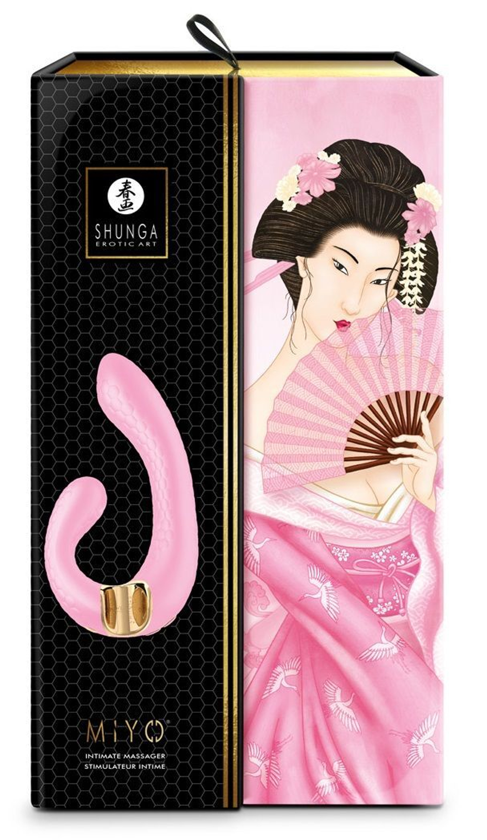 Розовый гибкий вибростимулятор MIYO с двумя моторами - 18,5 см. (Цвет: розовый)