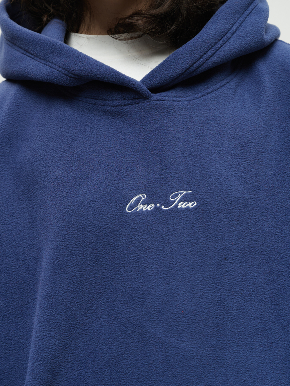 Drawstring Hoodie Navy Smoke